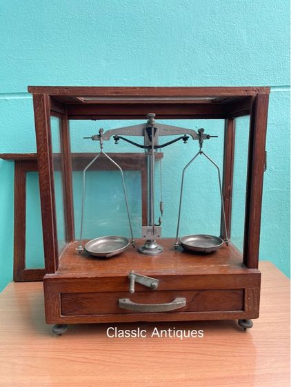 ตู้ชั่ง ทองโบราณ ตาชั่งยาจีนเก่าสะสม A10 รูปที่ 8