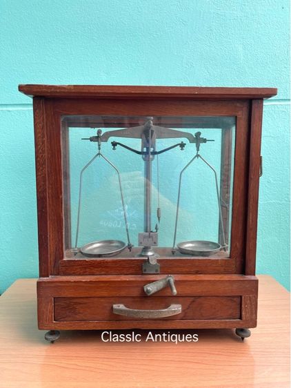 ตู้ชั่ง ทองโบราณ ตาชั่งยาจีนเก่าสะสม A10