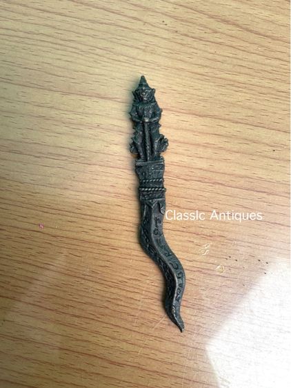 กริช พญานาค ท้าวเวสสุวรรณ ทองเหลืองเล็กสะสมA1 รูปที่ 16