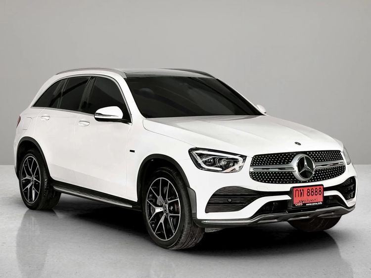 Mercedes-Benz GLC-Class 2021 GLC300 Utility-car ปลั๊กอินไฮบริด (PHEV) เกียร์อัตโนมัติ ขาว รูปที่ 3