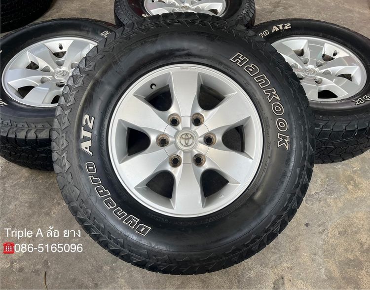 ✨ล้อแม็ก 6รู139✨Toyota Vigo ขอบ 16 พร้อมยาง 265-70-16 Hankook(แก้มขาว) ปี 21 รูปที่ 2