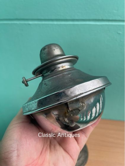 ตะเกียงลาน ห้างอีแซกำปะนี สยาม คอสั้น โบราณเก่าสะสม รูปที่ 14