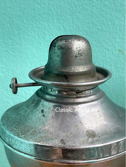 ตะเกียงลาน ห้างอีแซกำปะนี สยาม คอสั้น โบราณเก่าสะสม รูปที่ 4