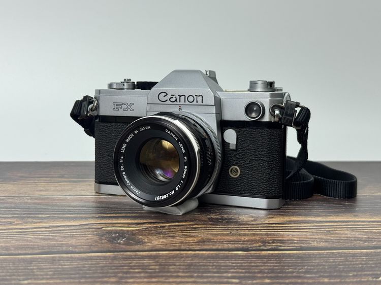 Canon FX กล้องฟิล์ม ( SLR ) พร้อมเลนส์ 50MM F1.8 สภาพสวย รูปที่ 4