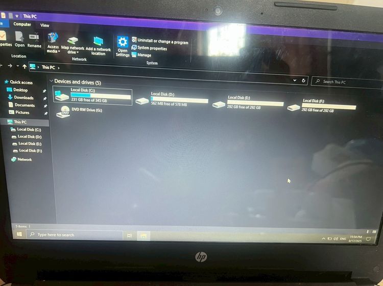 โน้ตบุค HP core i3 Ram 4Gb HDD 1TB จอ 14 นิ้ว ราคาถูก รูปที่ 3