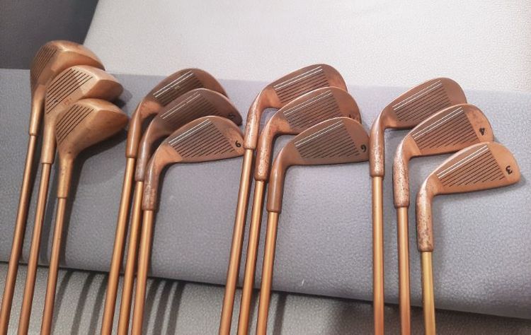 ขอขายชุดไม้กอล์ฟหัวทองแดงของยี่ห้อ Gold classic red dot beryllium flex R,S  รูปที่ 5