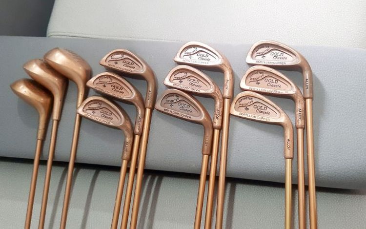 ขอขายชุดไม้กอล์ฟหัวทองแดงของยี่ห้อ Gold classic red dot beryllium flex R,S  รูปที่ 2