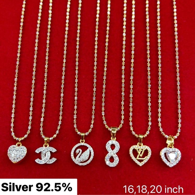 เงิน สร้อยคอและจี้ สร้อยคอ