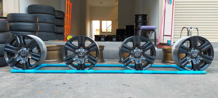 แม็กโตโยต้า สีเดิม ป้ายแดง ขอบ17 กว้าง7.5 et30 ใส่revo vigo รูปที่ 12