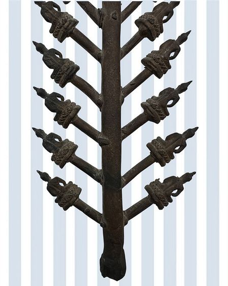 พระช่อชัยวัฒน์กรรมการ สมเด็จย่า 90 พรรษา พ.ศ. 2533 เนื้อนวะ งานเทหล่อในพิธี  พระชัยวัฒน์ สมเด็จย่า จัดสร้างในคราวฉลองพระชนมายุ 90 ปี สร้าง รูปที่ 6