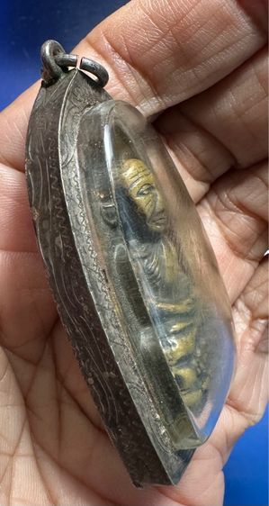 เหรียญหล่อล.ป.ทวด เลี่ยมเงิน รูปที่ 5