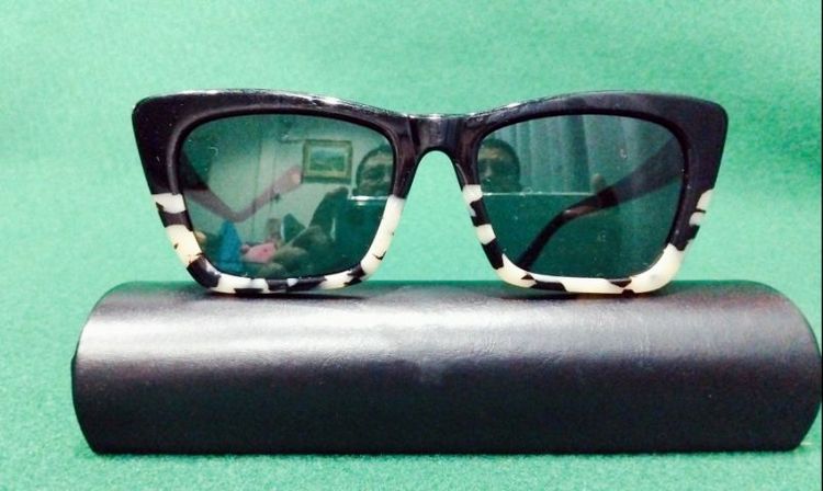 แว่นตากันแดด Otis Imogen Caldwell รุ่น Vixen black iron tort. Smoky blue แท้ รุ่นพิเศษ lens mineral glass.frame Acetate.ขนาด 53-19-145 มม.