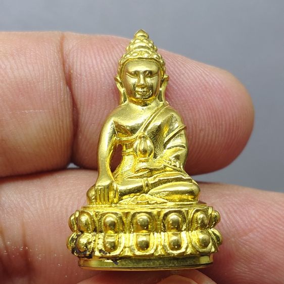 พระกริ่งญาณวเรศ (กริ่งปวเรศน้อย) ฐานบรรจุพระเกศาและจีวร เนื้อทองฝาบาตร พิมพ์ใหญ่ สมเด็จพระญาณสังวรฯ ทรงเจริญพรรษา 100 ปี วัดบวรนิเวศวิหาร ปี รูปที่ 3