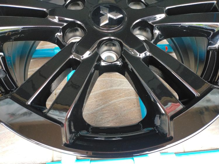 แม็กมิตซู ขอบ17 กว้าง7.5 et38 สีอบpowder coat ใส่ไทรทัน ปาเจ รูปที่ 6