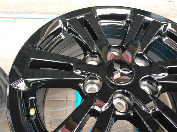 แม็กมิตซู ขอบ17 กว้าง7.5 et38 สีอบpowder coat ใส่ไทรทัน ปาเจ รูปที่ 5
