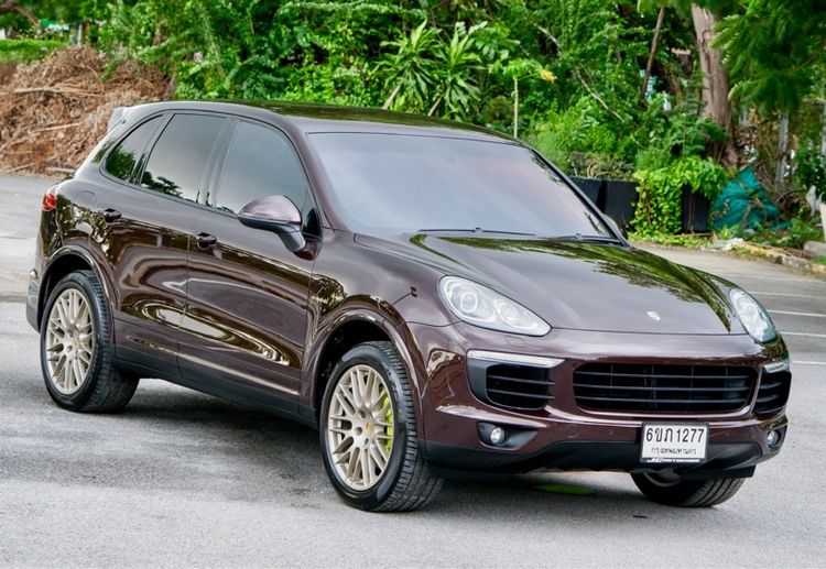 Porsche Cayenne 2017 3.0 S E-Hybrid Platinum Edition 4WD Utility-car ปลั๊กอินไฮบริด (PHEV) ไม่ติดแก๊ส เกียร์อัตโนมัติ น้ำตาล รูปที่ 3
