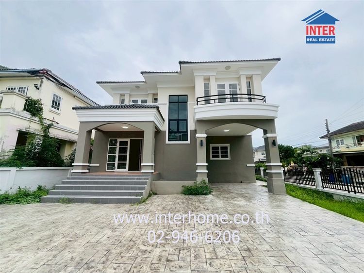 บ้านเดี่ยว 2 ชั้น 69.7 ตร.ว. หมู่บ้านกฤษฏาซิตี้เลค แอนด์ พาร์ค ซอยบางปลา18 ถนนเทพารักษ์ ถนนกาญจนาภิเษก บางพลี สมุทรปราการ