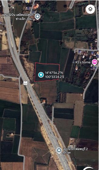 ขายที่ดิน11ไร่ลพบุรีเลี่ยงเมือง ใกล้สถานีรถไฟทางคู่