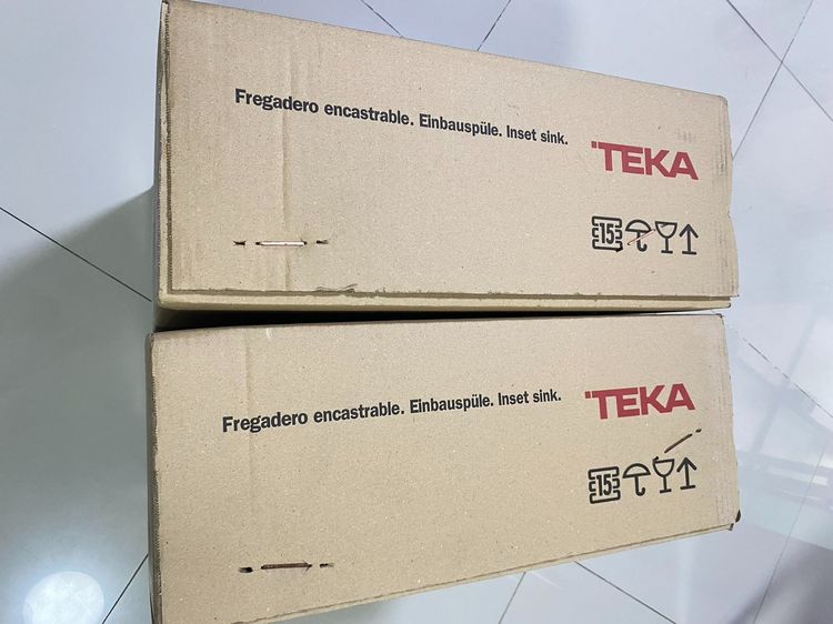 อ่างล้างจานสแตนเลส 1 หลุม TEKA  ติดตั้งใต้ท๊อปเคาน์เตอร์ รุ่น BE 40.40 ของใหม่ รูปที่ 8