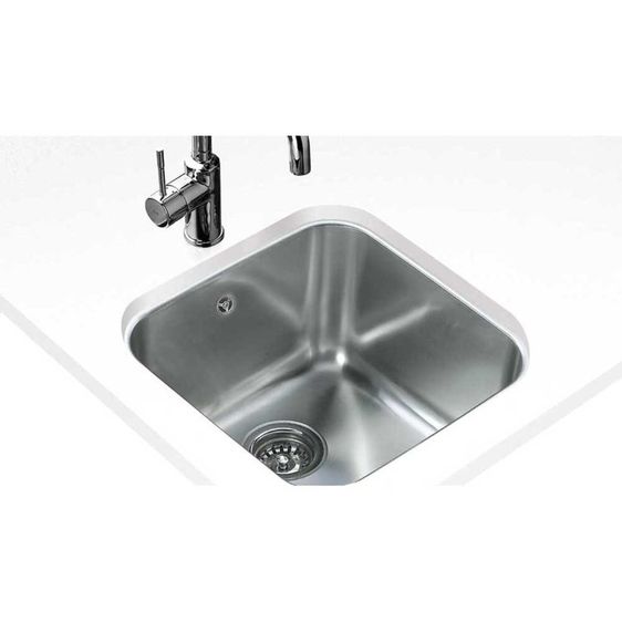 อ่างล้างจานสแตนเลส 1 หลุม TEKA  ติดตั้งใต้ท๊อปเคาน์เตอร์ รุ่น BE 40.40 ของใหม่ รูปที่ 2