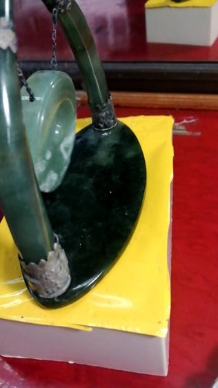 หยกแท้ ทรง งาแขวน ค้อง ขนาดสูง9ขว้าง11 ซ 9ร้อย ส่งได้ ทัก0813195660สะดวก รูปที่ 3