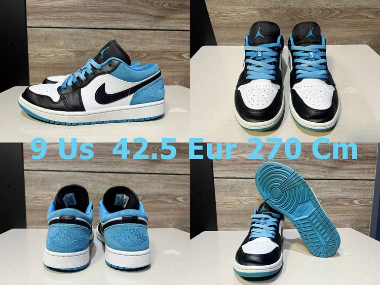 Nike รองเท้าผ้าใบ Jordan 1 low Laser Blue - Fuchsia