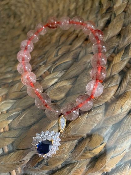 ข้อมือเห็นมงคลไหมหน้าใสปิ๊งประดับจี้เพชรมงคลดีไอวายยางยืดใส่ได้ถึง 18 เซนติเมตร รูปที่ 5