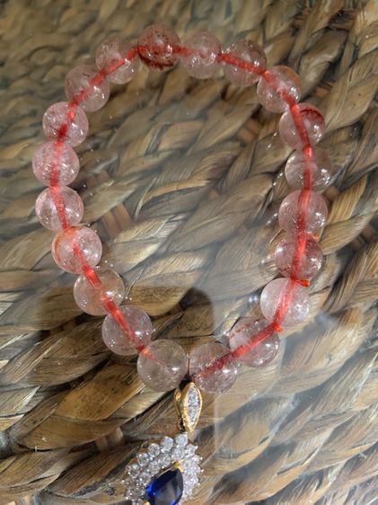 ข้อมือเห็นมงคลไหมหน้าใสปิ๊งประดับจี้เพชรมงคลดีไอวายยางยืดใส่ได้ถึง 18 เซนติเมตร รูปที่ 7