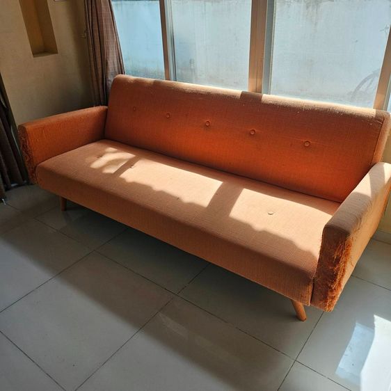 โซฟาเบดผ้า 3 ที่นั่ง (มือสอง)