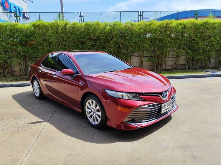 Toyota Camry 2018 2.5 HEV Premium Sedan ไฮบริด ไม่ติดแก๊ส เกียร์อัตโนมัติ แดง รูปที่ 3