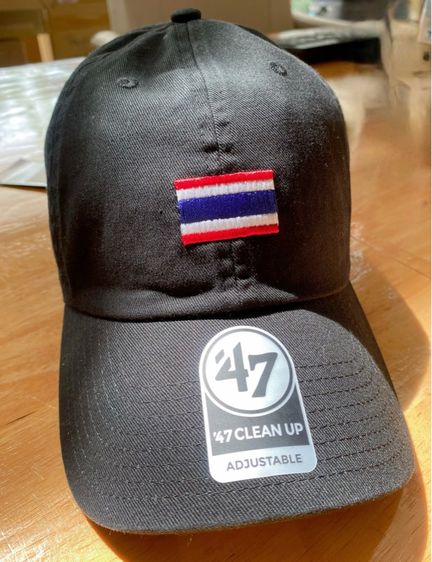 หมวกและหมวกแก๊ป หมวกแท้ 💯 จาก 47 Brand รุ่น Thai Flag 47 Clean Up สีดำ, Free Size