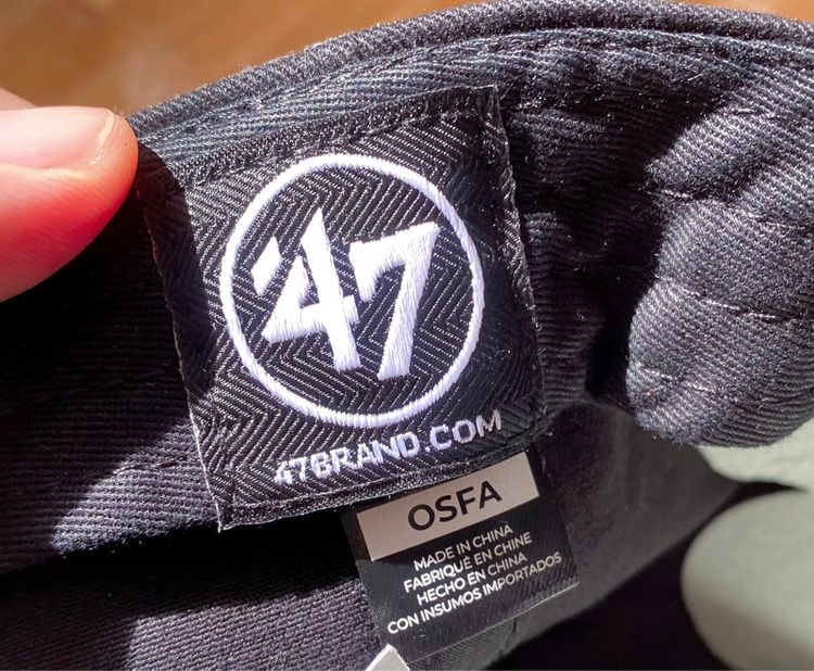 หมวกแท้ 💯 จาก 47 Brand รุ่น Thai Flag 47 Clean Up สีดำ, Free Size รูปที่ 7