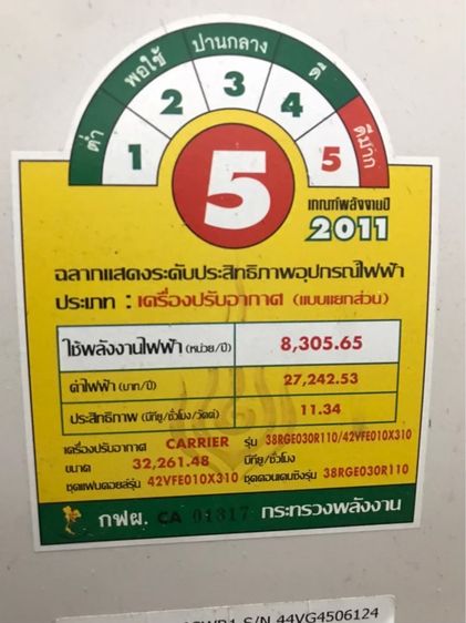 แอร์ CARRIER รูปที่ 2