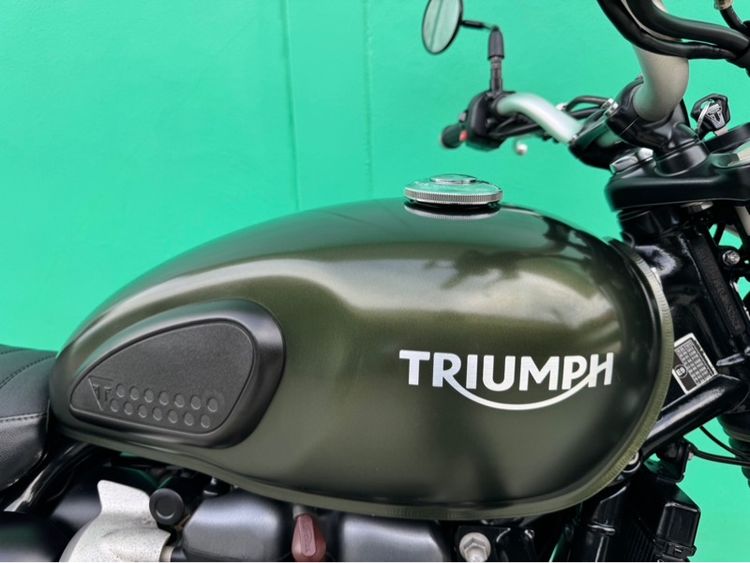 Triumph Street scrambler900 สีเขียว ปี17จด18  รูปที่ 5