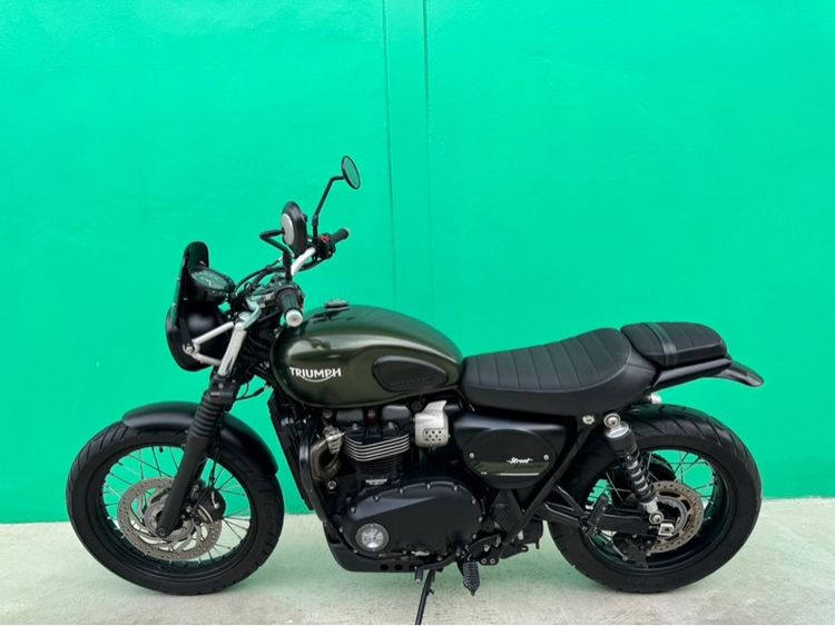 Triumph Street scrambler900 สีเขียว ปี17จด18  รูปที่ 17