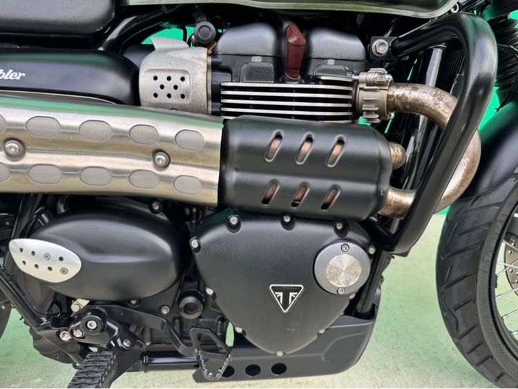 Triumph Street scrambler900 สีเขียว ปี17จด18  รูปที่ 7