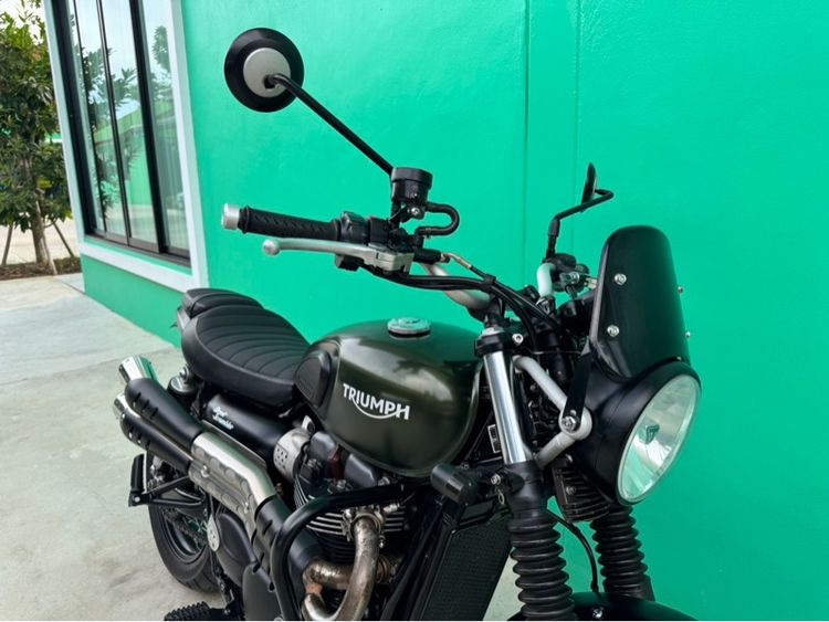 Triumph Street scrambler900 สีเขียว ปี17จด18  รูปที่ 16