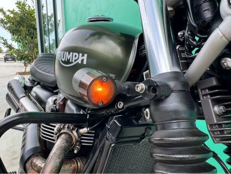 Triumph Street scrambler900 สีเขียว ปี17จด18  รูปที่ 11