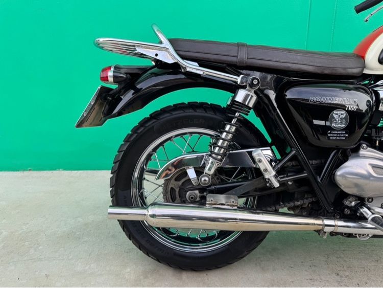 Triumph Bonneville T100 สีขาวส้ม ปี 2018 จด 2019  รูปที่ 9
