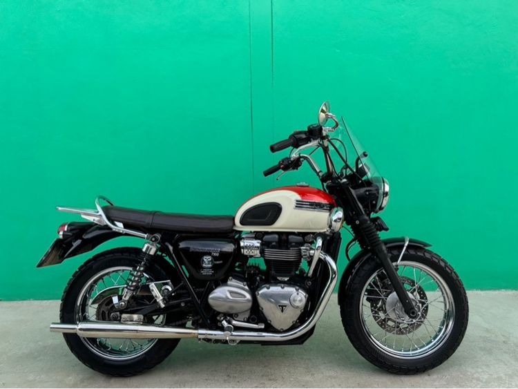 Triumph Bonneville T100 สีขาวส้ม ปี 2018 จด 2019 