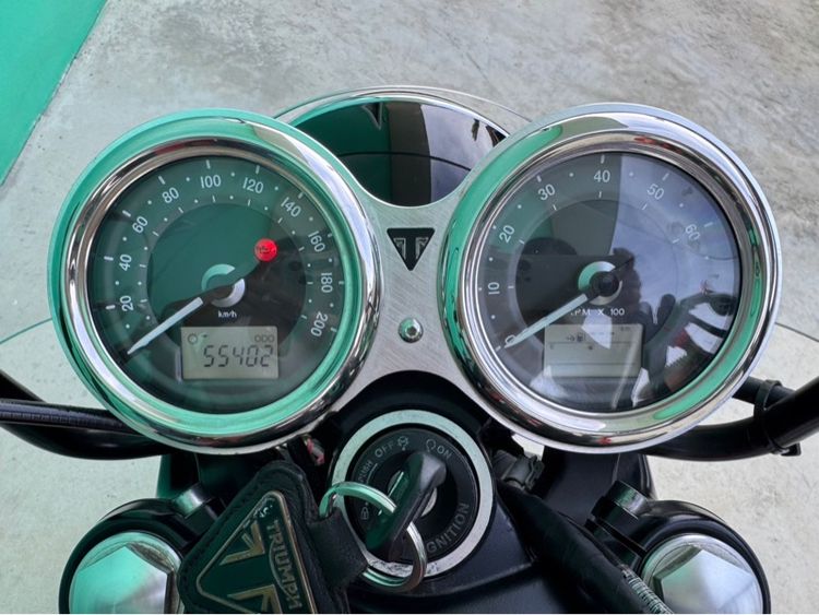 Triumph Bonneville T100 สีขาวส้ม ปี 2018 จด 2019  รูปที่ 13