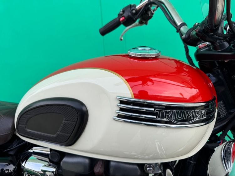 Triumph Bonneville T100 สีขาวส้ม ปี 2018 จด 2019  รูปที่ 4