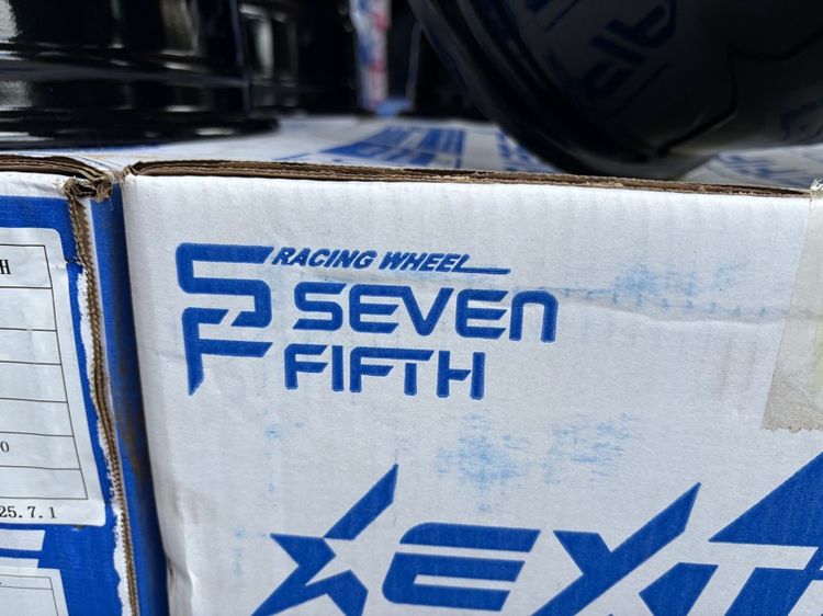 ล้อแม็กมือ1 ขอบ15 FX15 4รู100 กว้าง7 ออฟ35 สีดำเงา ล้อเบา FLOW FORMING งานSEVENFIFTH งานสวยมากๆ รูปที่ 9