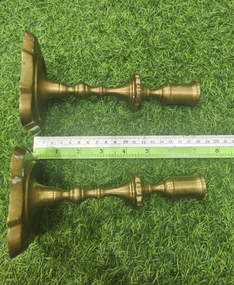 เชิงเทียนทองเหลืองวินเทจ (คู่) รูปที่ 5