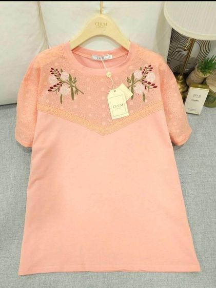 งานป้ายCHOM 
อกหน้าผ้า 46 ยาว27 ผ้ายืด ผ้าเด้งงานปักลายน่ารักมากๆ รูปที่ 2