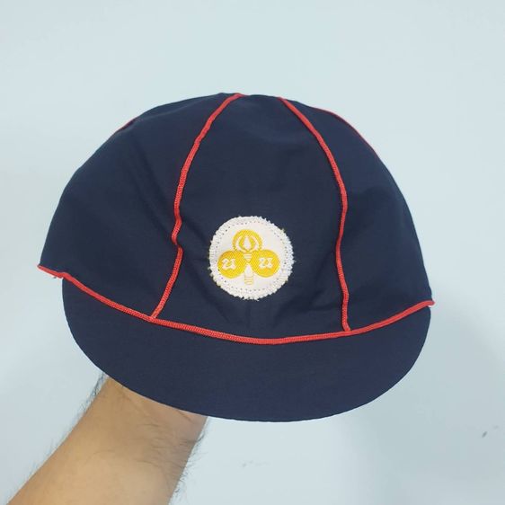 หมวกและหมวกแก๊ป หมวกลูกเสือสำรอง หมวกเนตรนารี สำรอง ป.1 ถึง ป.3 สีน้ำเงินขลิบแดง ขนาด Free Size