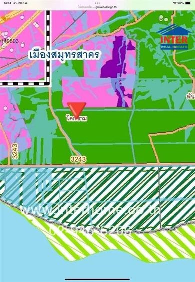 ไม่ใช่ ที่ดินเปล่า 2 ไร่ ที่ดิน ซอยคลองสหกรณ์สาย1 ถนนสหกรณ์ ถนนสหกรณ์-สันดาบ เมืองสมุทรสาคร สมุทรสาคร รูปที่ 2