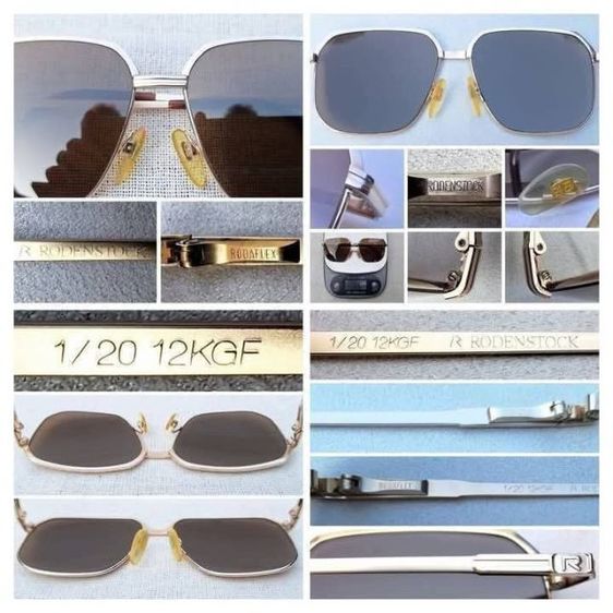 แว่นตาเทพเจ้าของชาวเยอรมัน RODENSTOCK 12KGF Exclusiv Series–เลนส์กระจกพระเจ้า CARL ZEISS JENA กรอบทองคำแท้–หุ้ม 12KGF...Authentic Vintage RODENSTOCK 12KGF Handcrafted in Germany รูปที่ 6