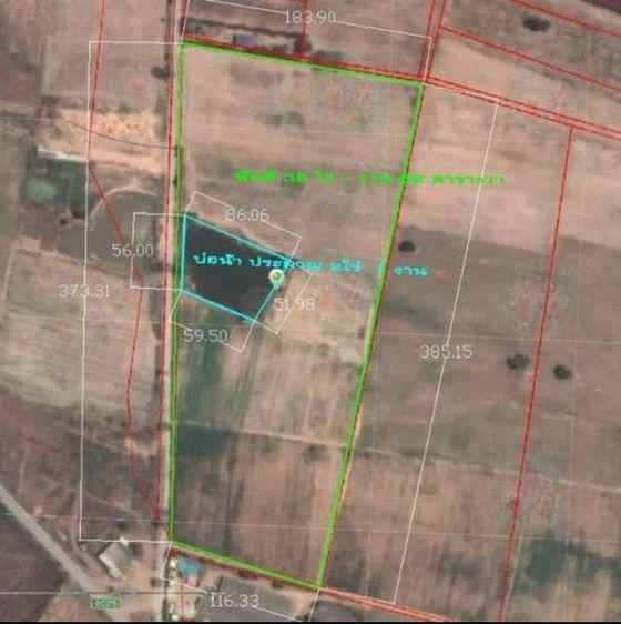 ขายที่ดิน 35ไร่ สีม่วง กาญจนบุรี