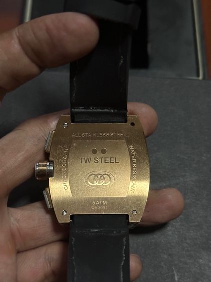 TW Steel CEO Tonneau Rose Gold Chronograph Dial Watch  รูปที่ 4